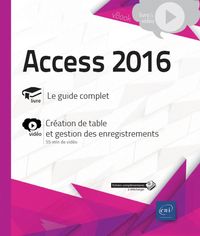 Access 2016 - complément vidéo  création de table et gestion