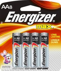 Pile "aa" paquet de 8 Energizer #E91BP8