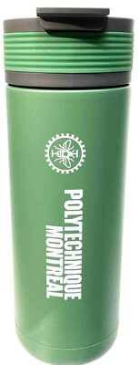 Bouteille thermos "Aspen" Verte 600ml BF27 Polytechnique Montréal