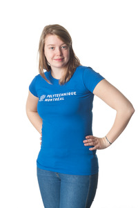 T-Shirt Bleu Royal (medium) Femme Polytechnique