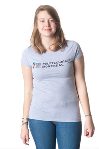 T-shirt Gris SPORT (small) Femme Polytechnique