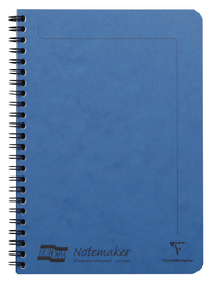 Cahier Europa bleu 120 pages lignées 14,8 x 21 cm spiral 4855Z *C