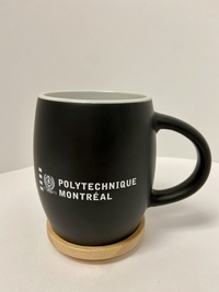 Tasse noire "Polytechnique" Céramique