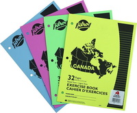 Cahiers Canada lignés 40 pages LG couleurs Assorties