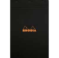 Bloc note uni rhodia A4 couverture noire #180009