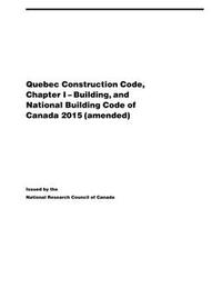 Quebec Construction Code, Chapter I: Building - 2015