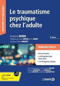 Traumatisme psychique chez l'adulte 3e ed.