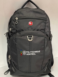 Sac a dos Swissgear Noir #SWA2536 (BRODÉ POLYTECHNIQUE)