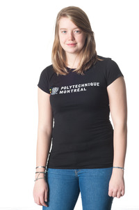 T-shirt Noir (large) Femme Polytechnique